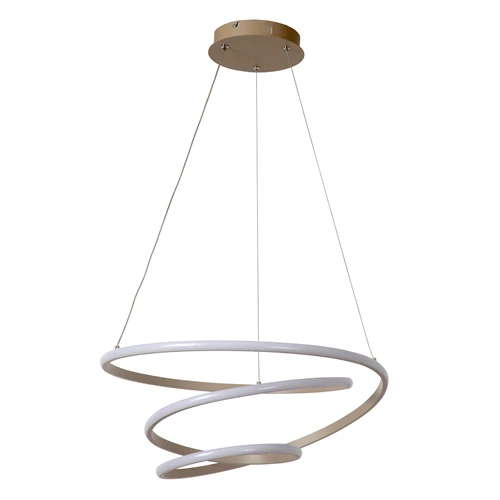 Lucide ESPIRAL - Pendant light - LED Dim. - CCT - 1x40W 2700K/4000K - Taupe | Essential - turned off